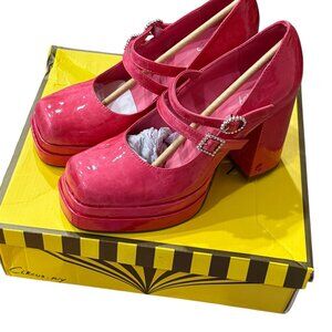 NIB Circus NY by Sam Edelman Pepper Jewel Pink Mary Jane Pumps Heels Size 7